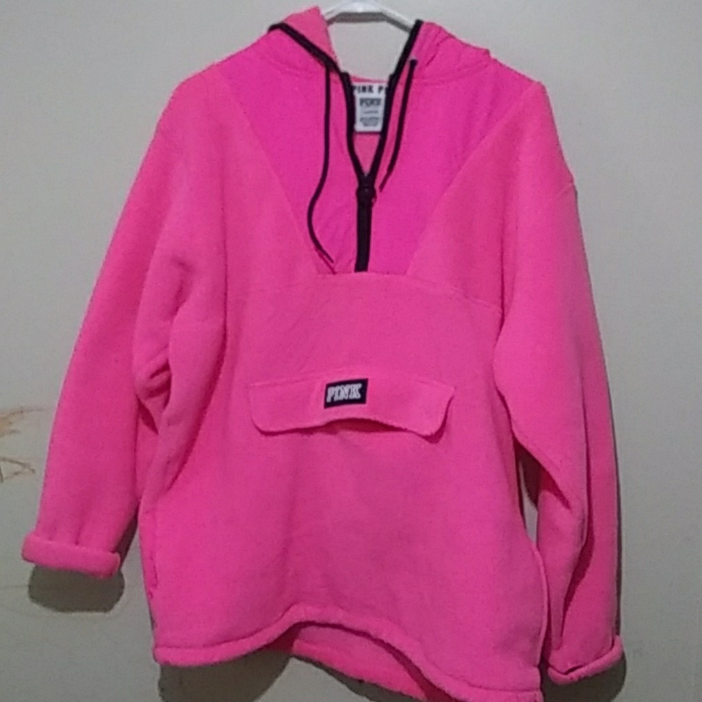 Womens victoria secret pink hoodie pullover size l